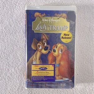 Vintage Disney Lady And The Tramp VHS Movie
